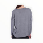 Minnie Rose V Neck Pullover - Grey Shadow