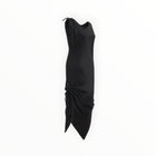 Gold Hawk Silvia Ruched Silk Dress - Black
