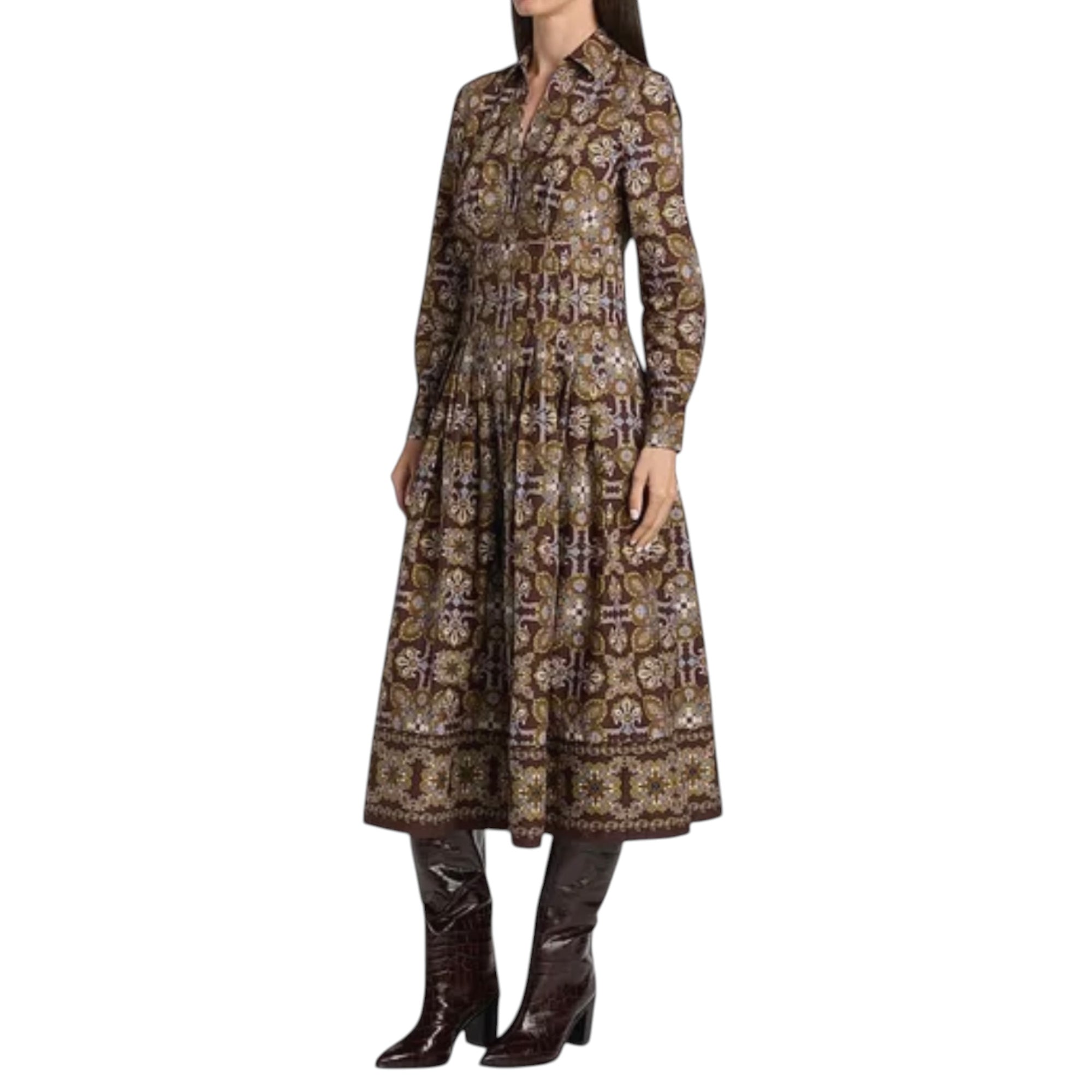 Cara Cara Cameron Dress - Vintage Tile Brown