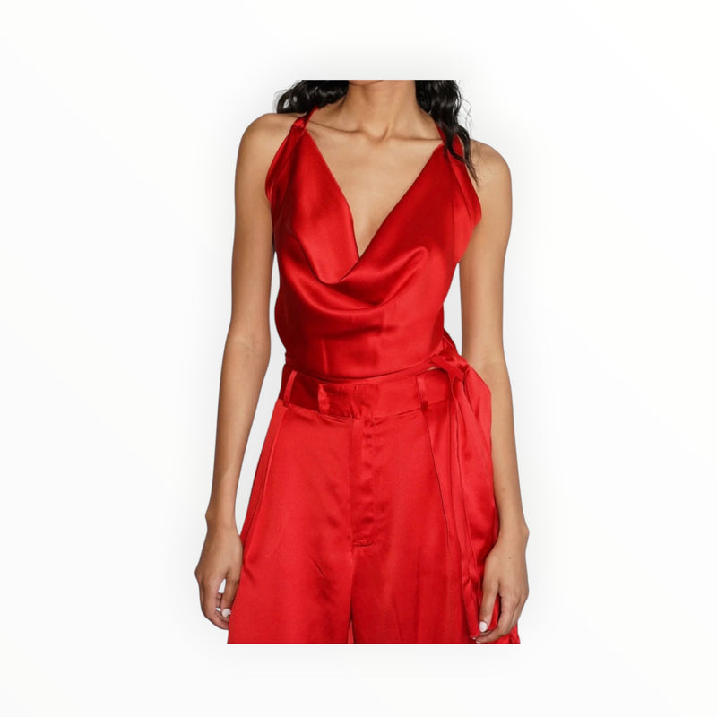 LNA Two Way Wrap Top - Red