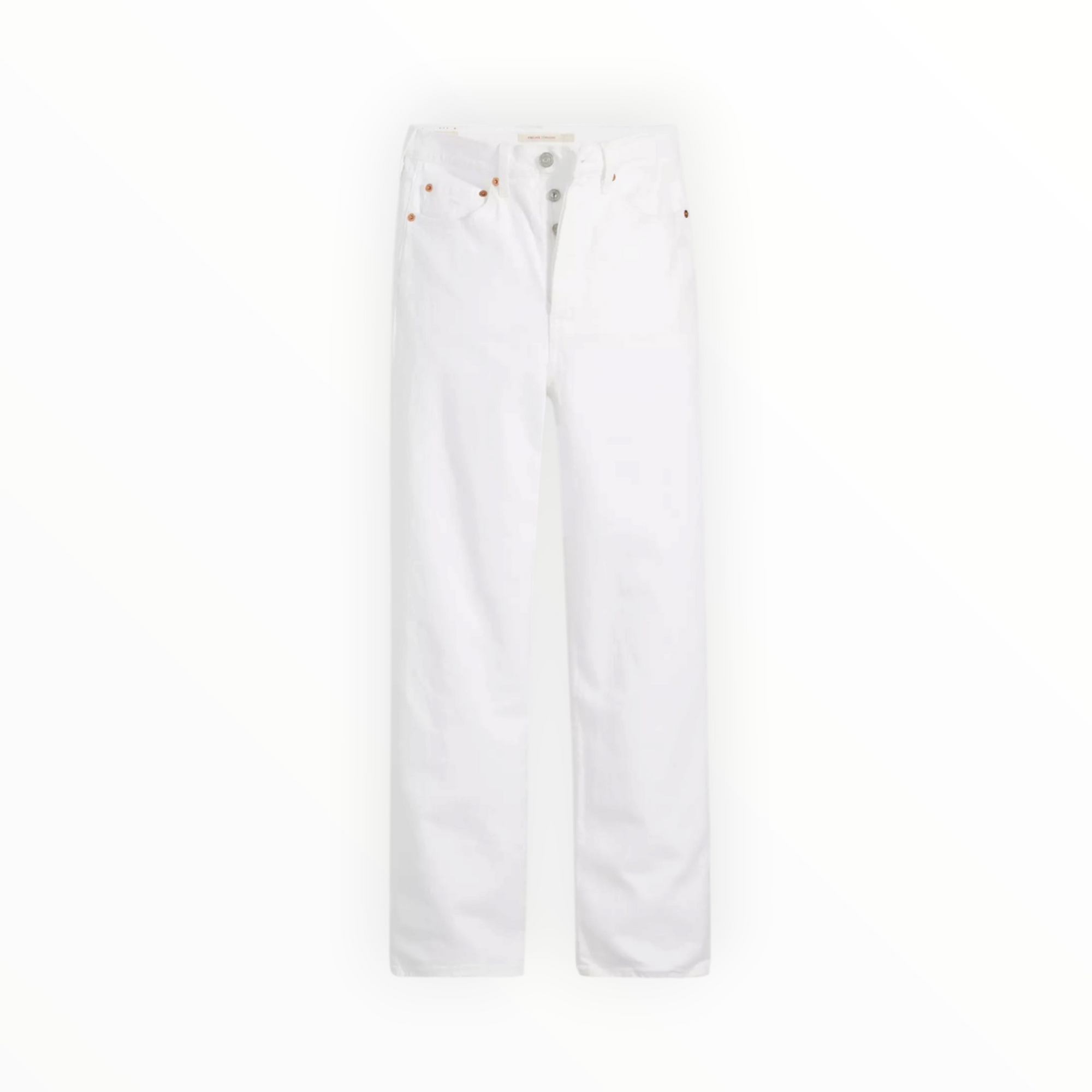 Levi’s Ribcage Straight Ankle Jeans - Cloud Over - White