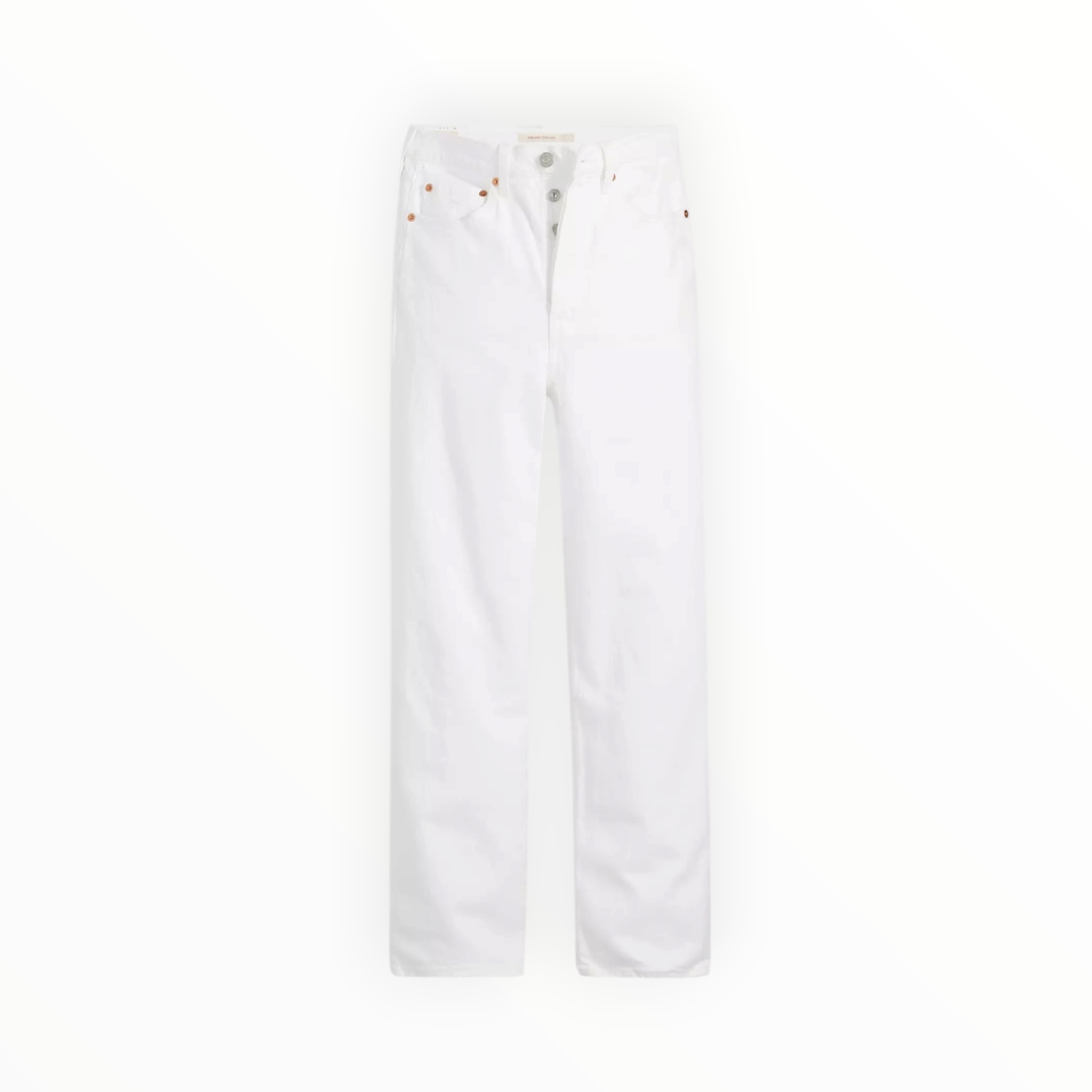 Levi’s Ribcage Straight Ankle Jeans - Cloud Over - White