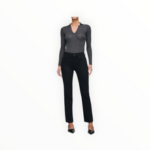 DL1961 Mara Straight Mid Rise Instasculpt Ankle Jeans - Black