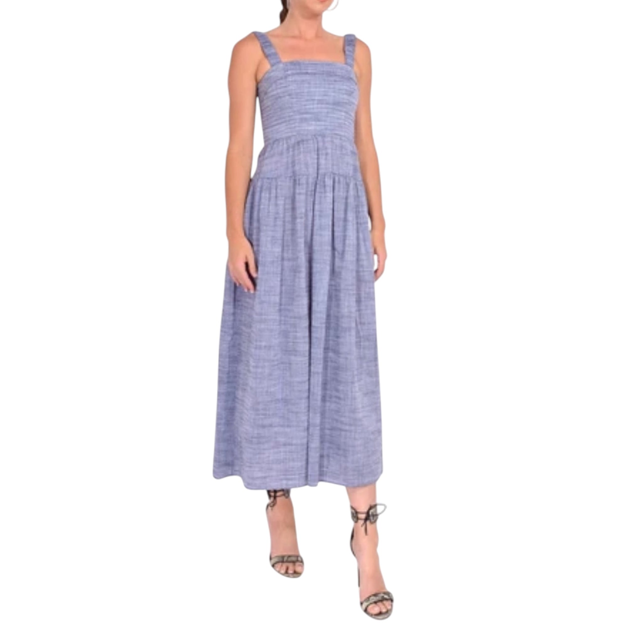 Gilner Farrar Julien Dress - Blue Chambray