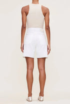 DL1961 Taylor Aura Drawstring Shorts - White Drawcord