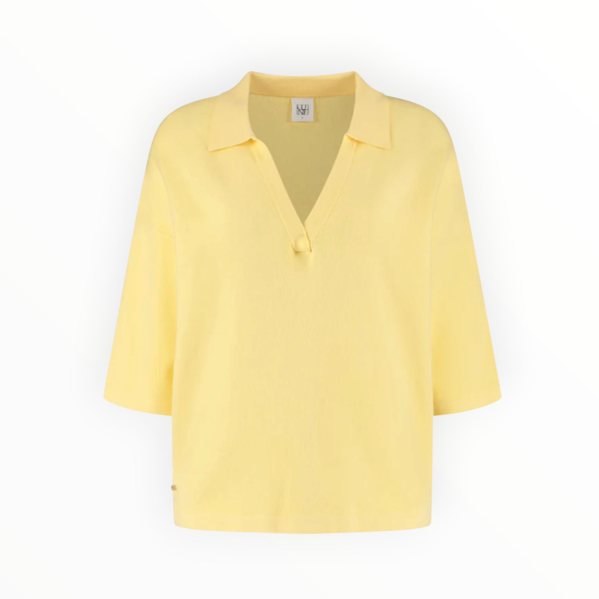 Lune Active Olly V Neck Top - Vanilla