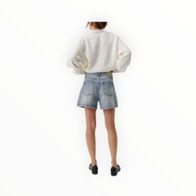 Pistola Saige High Rise A-Line Shorts - French Riviera