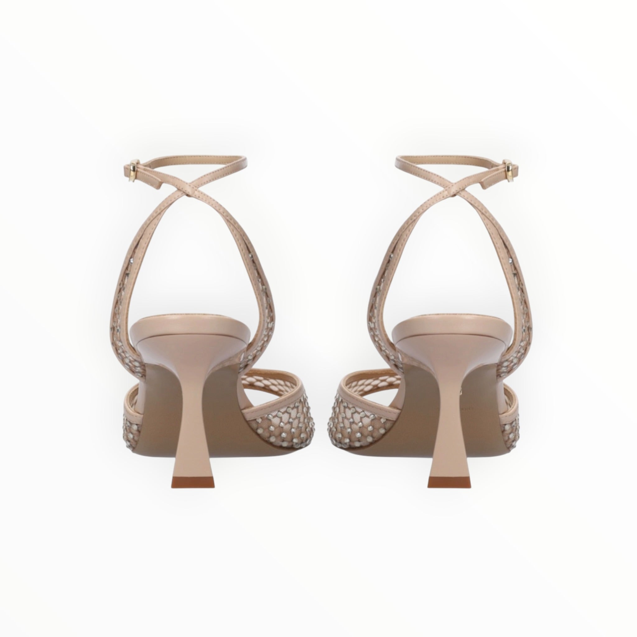 Lola Cruz Carmen Heel Sandal 65 - Nude