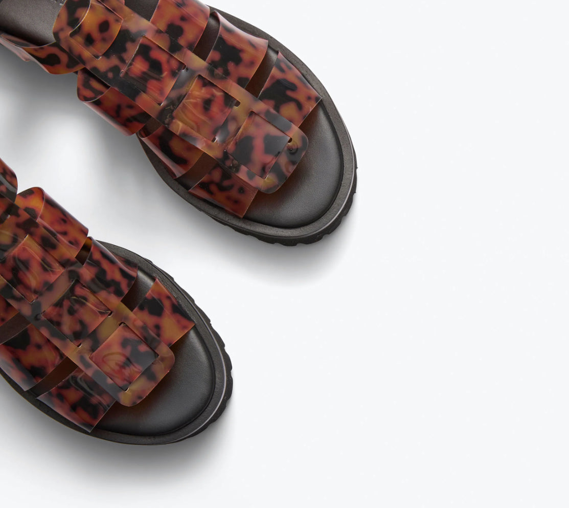 Frēda Salvador Darya Lug Sole Fisherman - Tortoise PVC