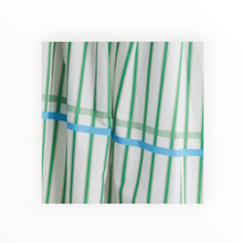 Du Paradis Marseille Stripe Strapless Fit & Flare Sundress - Ocean Green Stripe