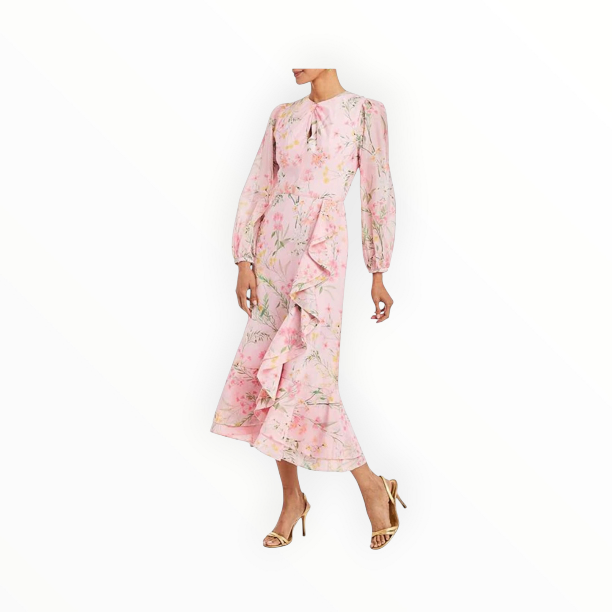 Mestiza Ophelia Midi Dress - Rose Vines