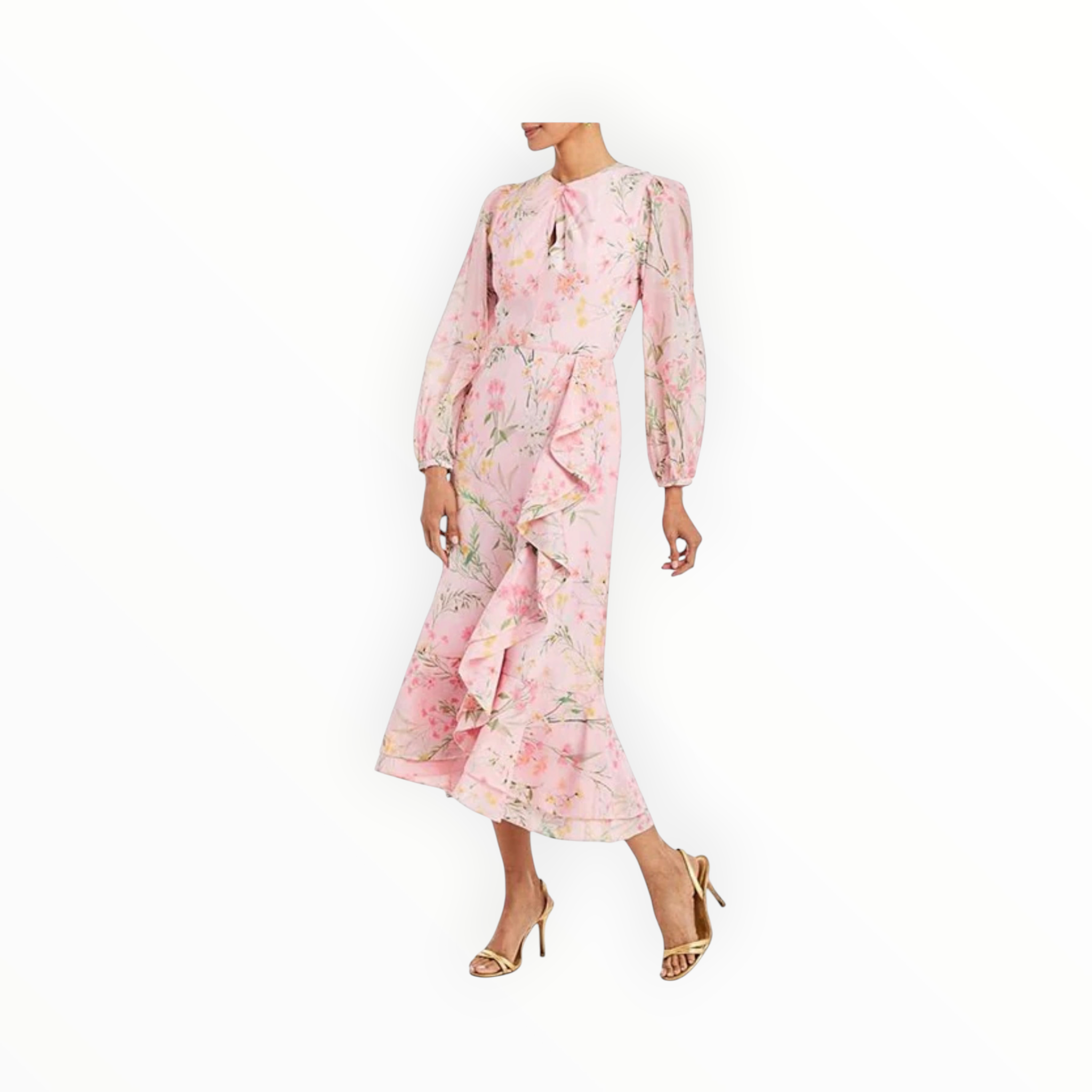 Mestiza Ophelia Midi Dress - Rose Vines