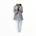 Joseph Ribkoff Graphic Print Blazer - Black/White
