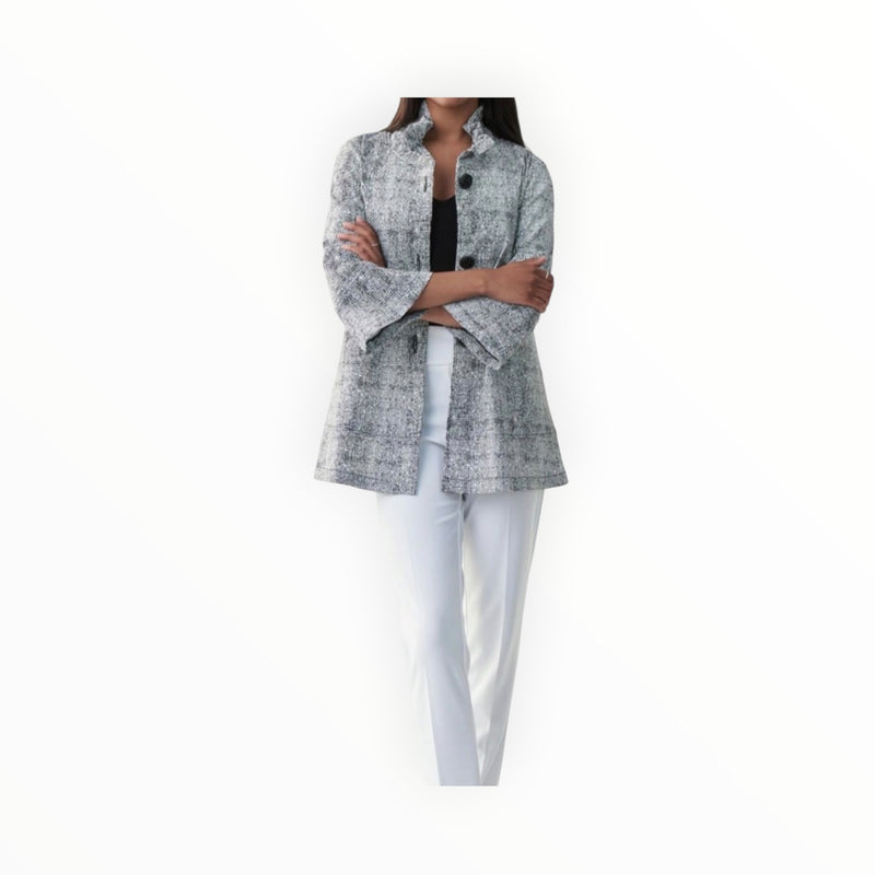 Joseph Ribkoff Graphic Print Blazer - Black/White