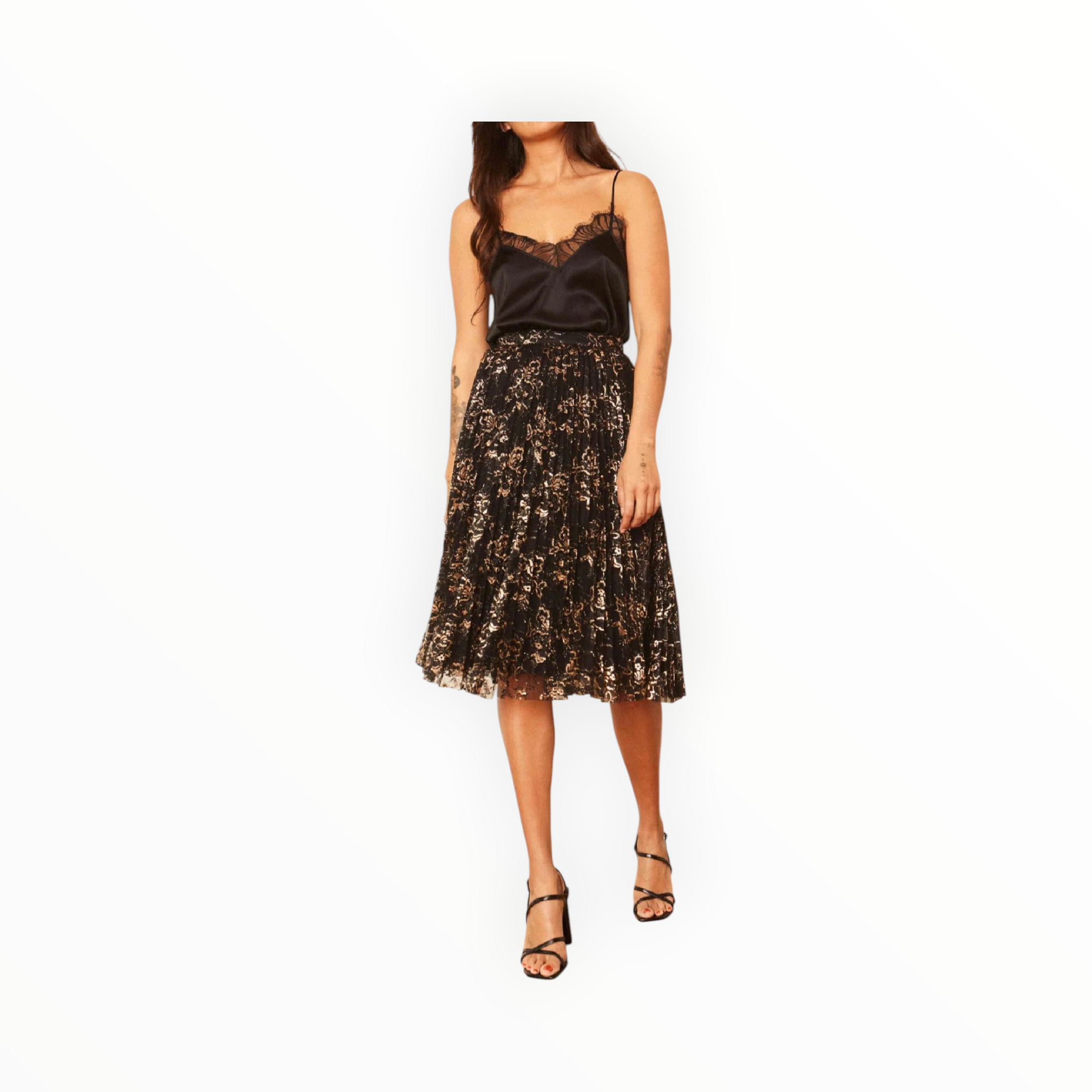 Caballero Gold Dust Lace Mia Skirt