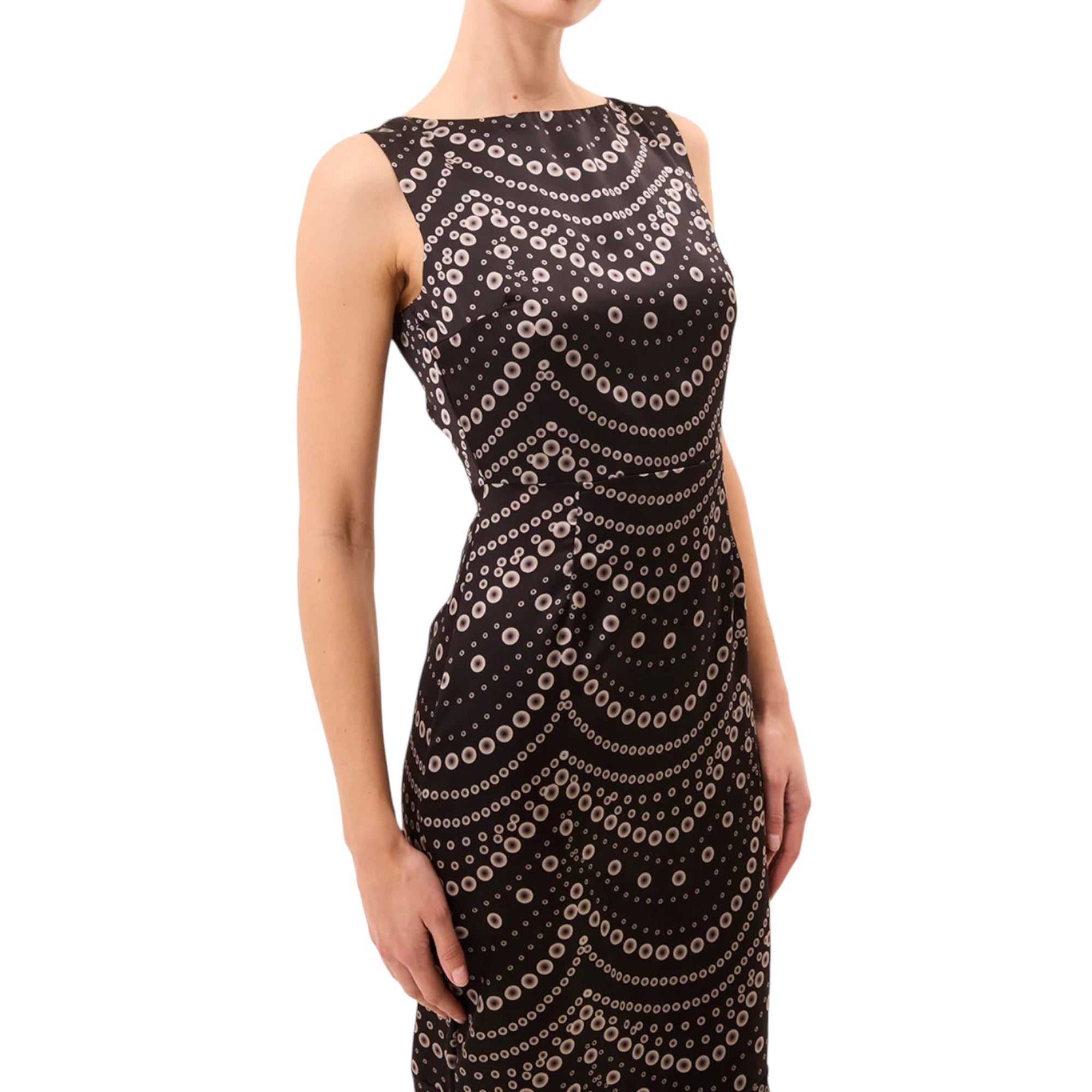 MISA Patricia Dress - Stranded Pearls Satin