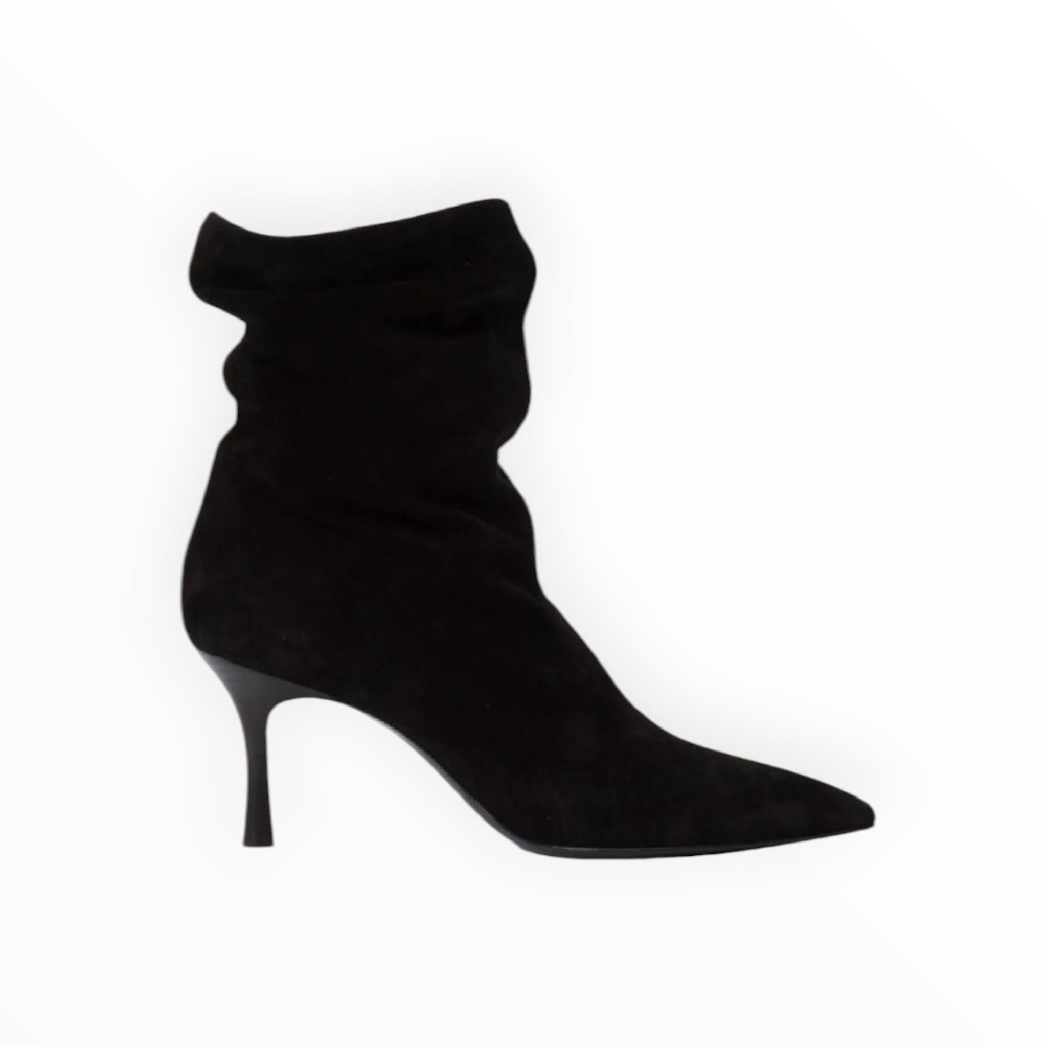 rag & bone Brea Slouch Suede Boot - Black