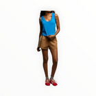 perfectwhitetee Mikayla Pureform Sport Short W/Side Stripe - Mocha