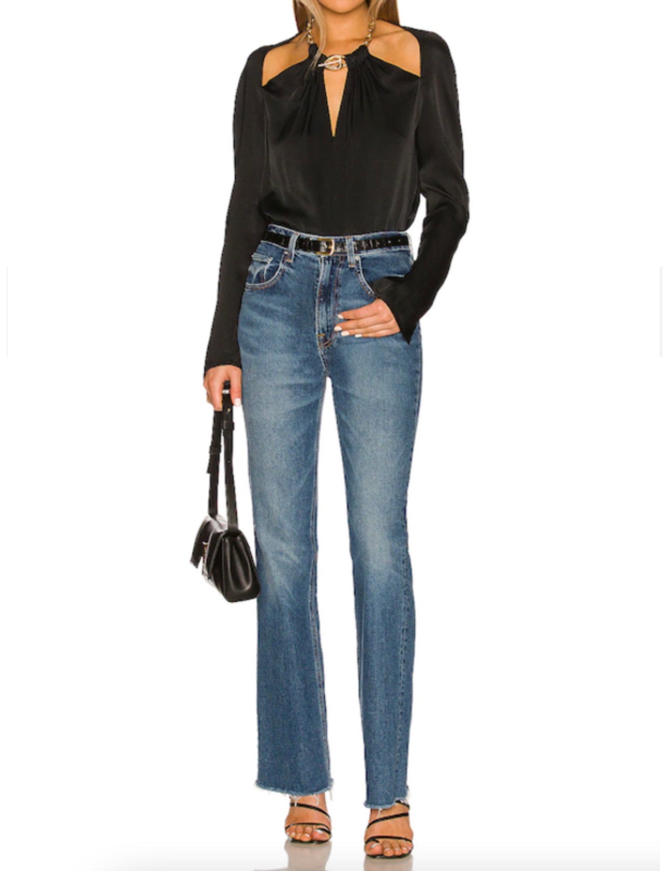 Jonathan Simkhai Krishna Chain Top - Black