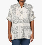 Majestic Filatures Bandana Print Shirt - Cream