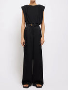 SIMKHAI Mercer Pleated Pants - Black