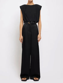 SIMKHAI Mercer Pleated Pants - Black