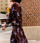 Cartolina Claudia Skirt - Upstate Floral In Espresso