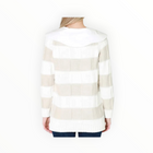 GANNI Poplin Collar Smiley Cardigan - Egret