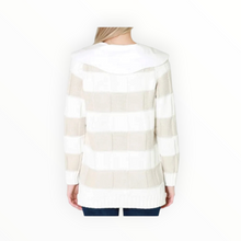 GANNI Poplin Collar Smiley Cardigan - Egret