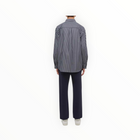 SIMKHAI Khailed Oversized Shirt - Navy Stripe