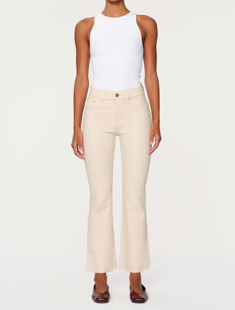 DL1961 Bridget Boot High Rise Instasculpt™ 27" Jeans - Flax