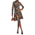 Derek Lam 10 Crosby Laney Dress - Copper Multi