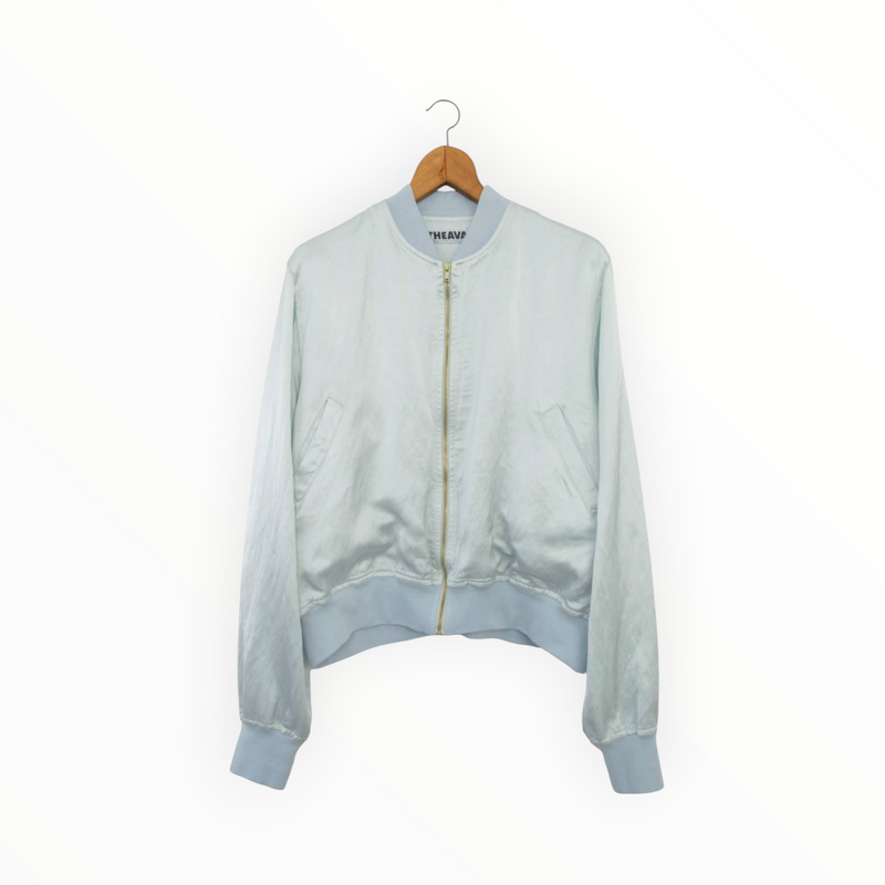 The Avant Satin Bomber - Light Blue