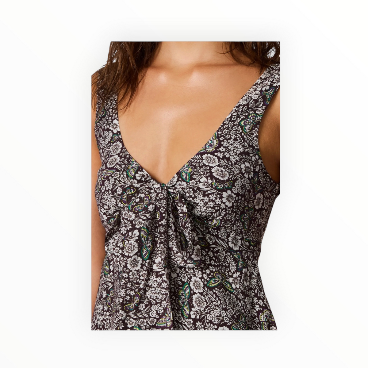 Steve Madden Lisandra Floral Mini Dress - Forest Green