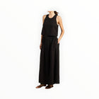 Trovata Esther Eyelet Tank - Black Handkerchief