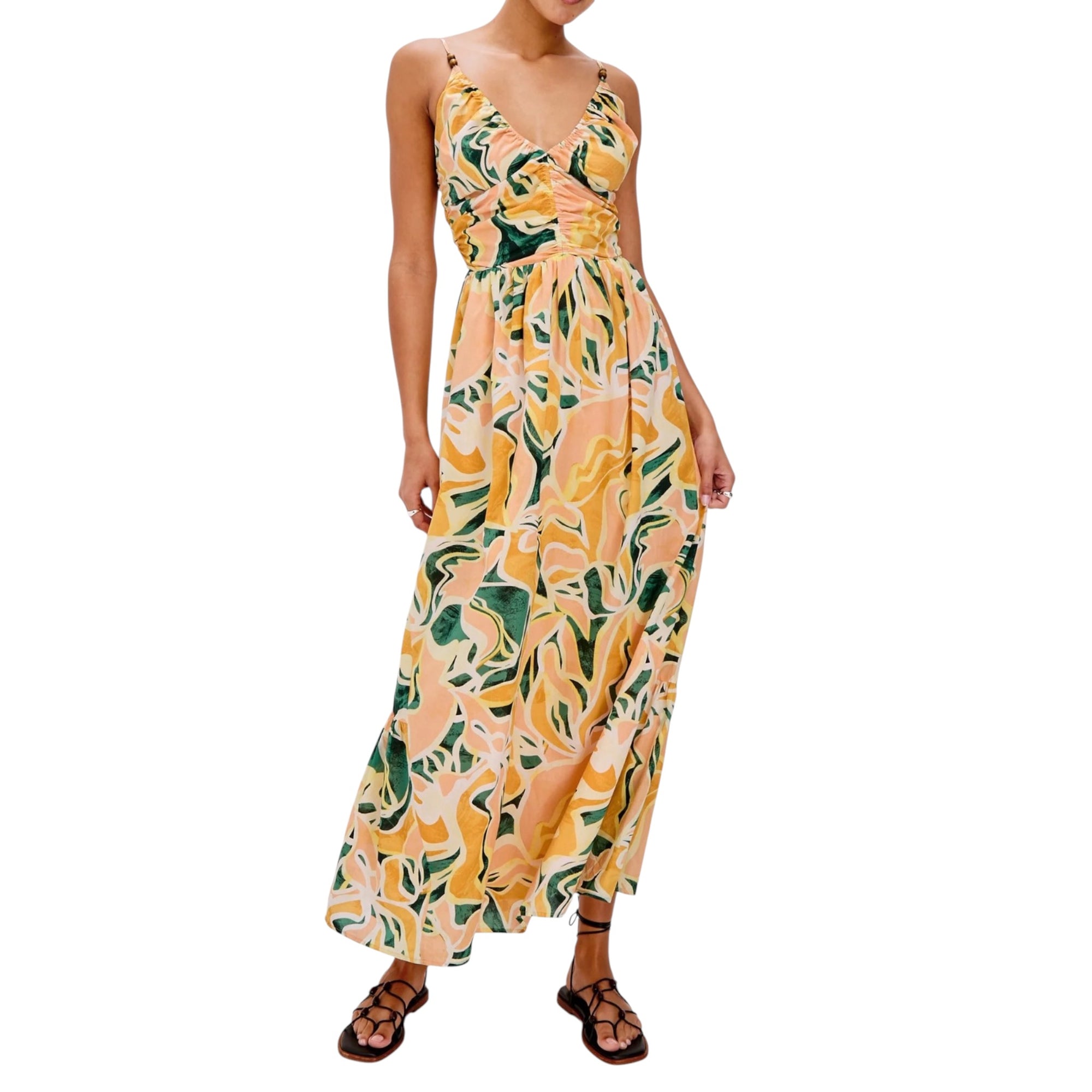 Rails Palm Dress - Tulum