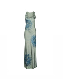Rabens Saloner Lavan Cartwheel Bias Dress - Ocean Combo