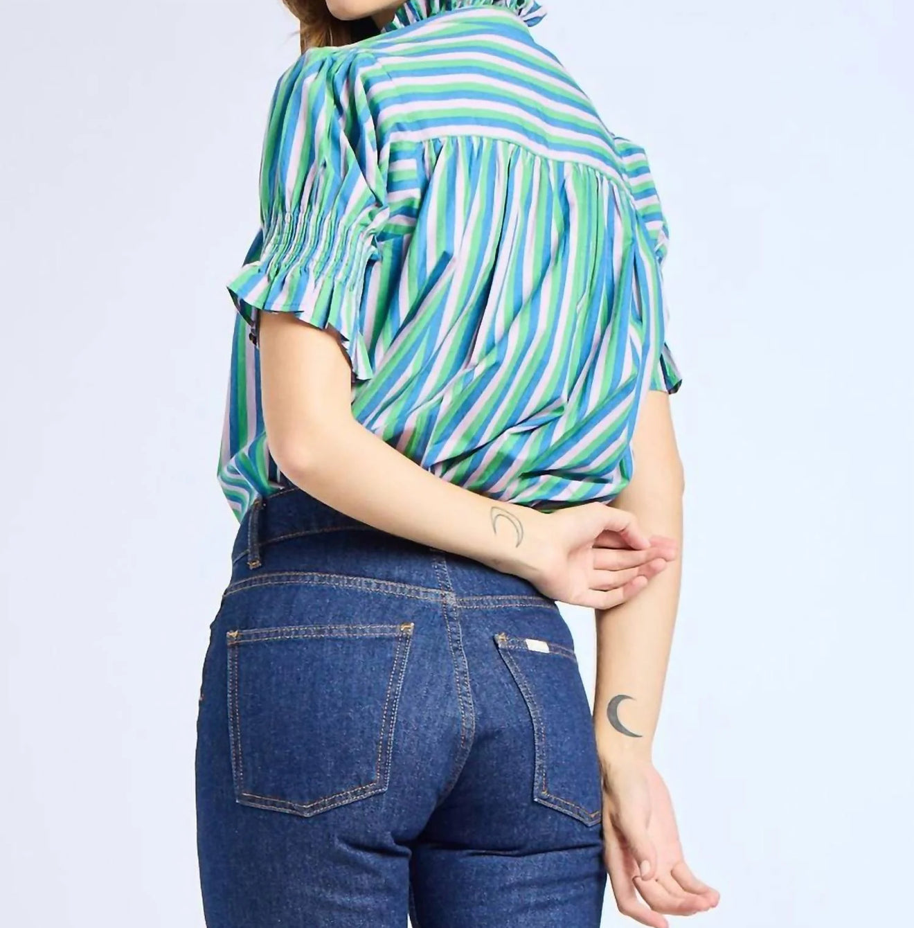 MILLE Marnie Blouse - Printemps Stripe