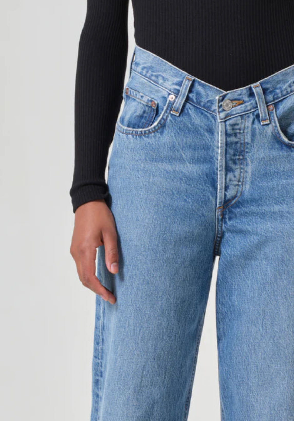 AGOLDE V-Waist Baggy - Fairway