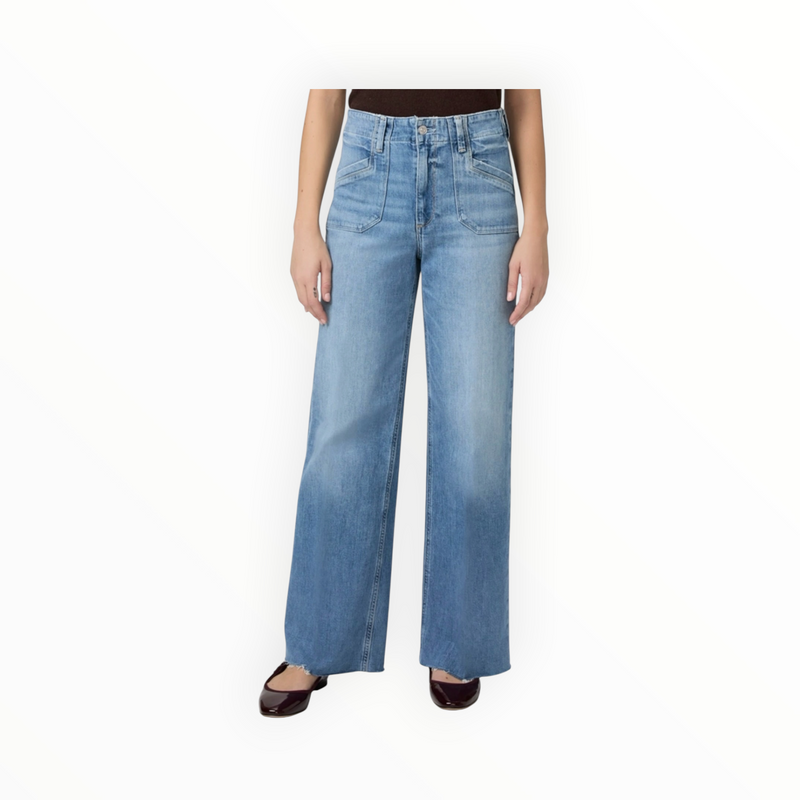 Paige Anessa 31" Wide Leg Jean - Viva