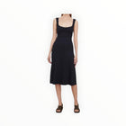 Vince Ribbed Sweetheart Tank Dress - Coastal Blue