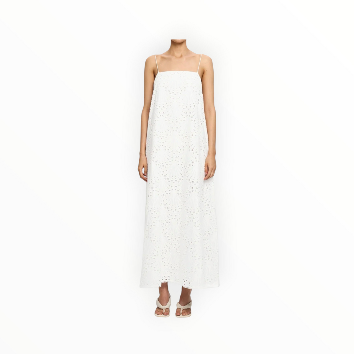 Kivari Elodie Midi Dress - Ivory
