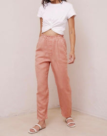 Bella Dahl Clover Button Front Relaxed Crop – Moroccan Clay