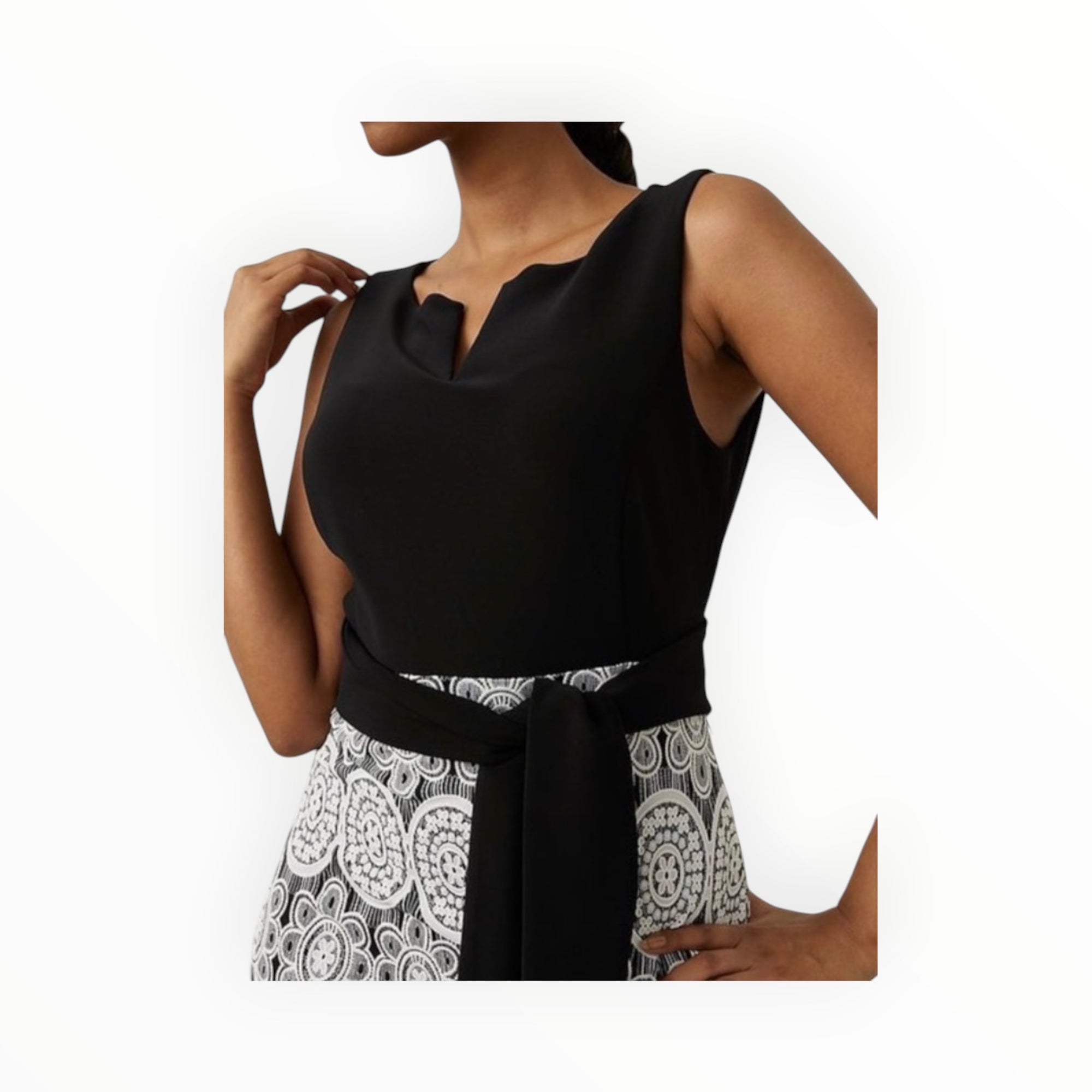 Joseph Ribkoff Lace Motif Dress