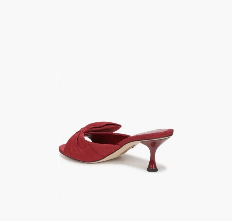Sam Edelman Ragan Kitten Heel Sandal - Deep Scarlet