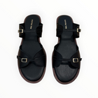 ALL BLACK Little Belt Sandal - Black