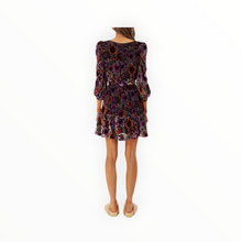 Hale Bob Velvet Burnout Talora Silk Dress - Black