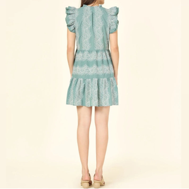 Omika Wilora Mini Dress - Satari Seaglass