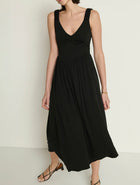 Nation Ltd Celine Midi Dress - Jet Black