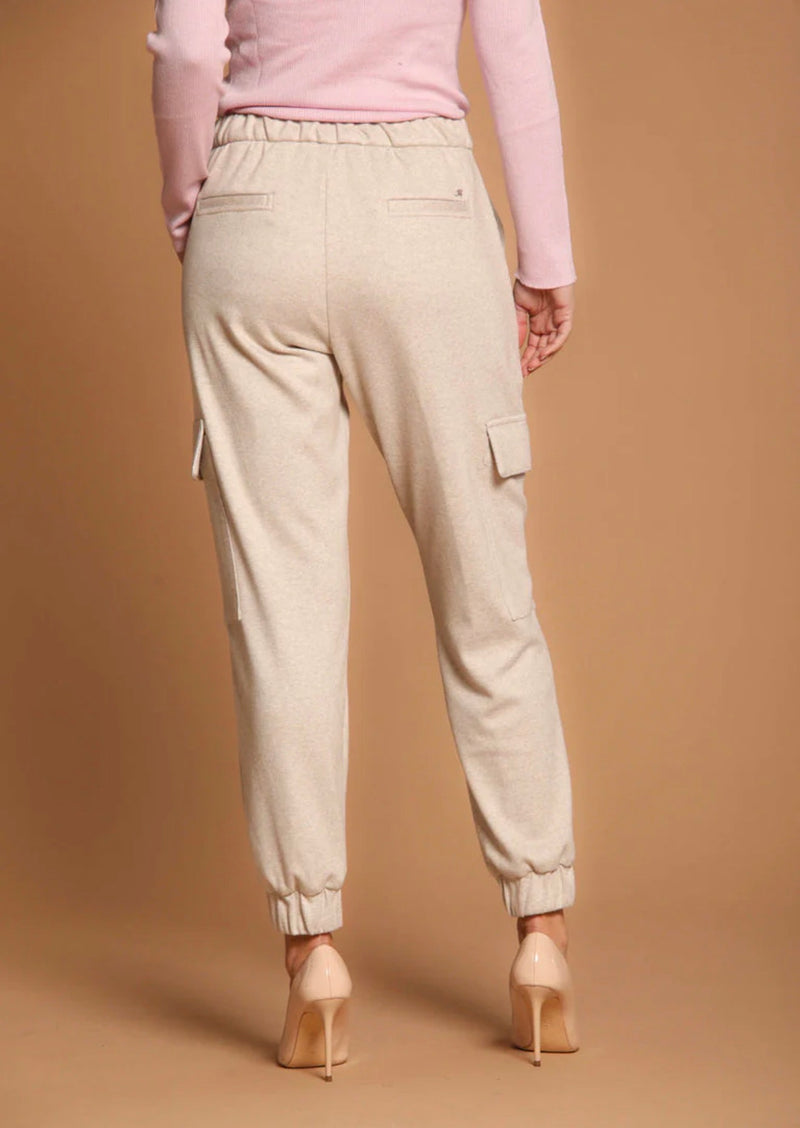 Mason's New York Easy Cargo Pant - Light Oatmeal